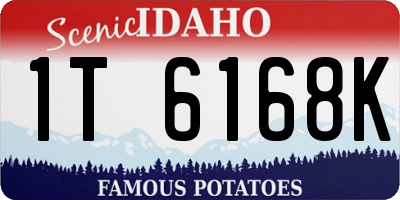 ID license plate 1T6168K