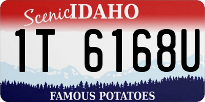 ID license plate 1T6168U