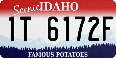 ID license plate 1T6172F