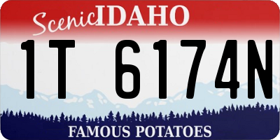 ID license plate 1T6174N
