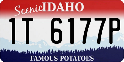 ID license plate 1T6177P
