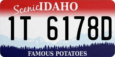 ID license plate 1T6178D