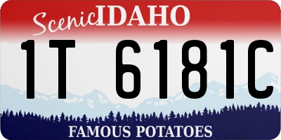 ID license plate 1T6181C