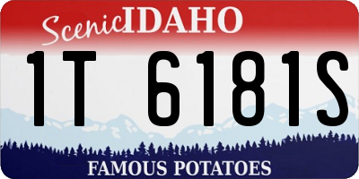 ID license plate 1T6181S
