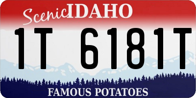 ID license plate 1T6181T