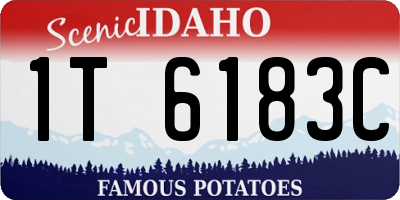 ID license plate 1T6183C