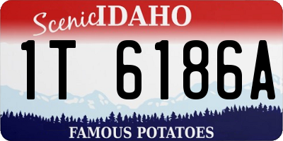 ID license plate 1T6186A