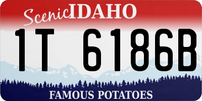 ID license plate 1T6186B