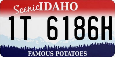 ID license plate 1T6186H