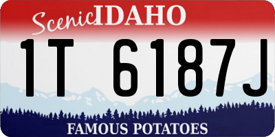 ID license plate 1T6187J