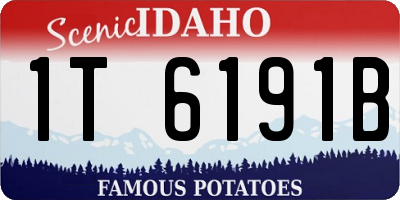 ID license plate 1T6191B
