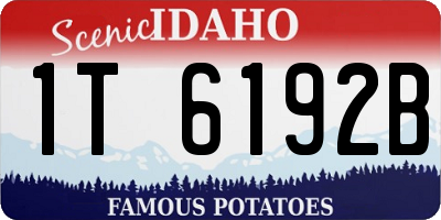 ID license plate 1T6192B