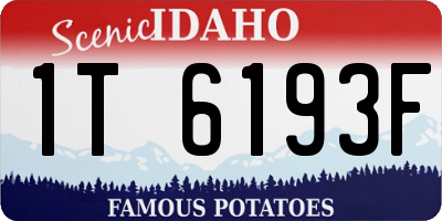 ID license plate 1T6193F