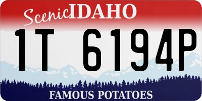 ID license plate 1T6194P