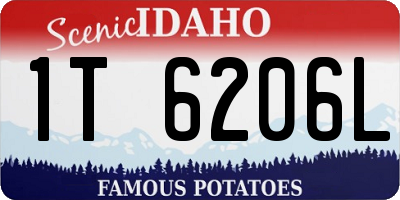 ID license plate 1T6206L