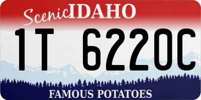 ID license plate 1T6220C