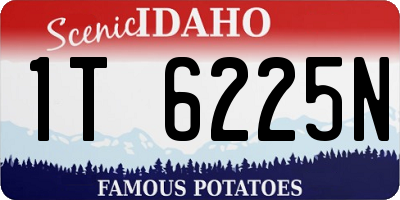 ID license plate 1T6225N