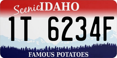 ID license plate 1T6234F