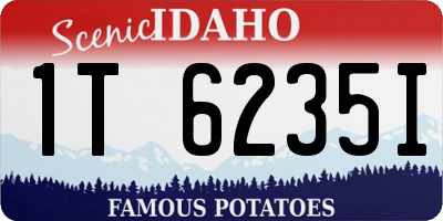 ID license plate 1T6235I