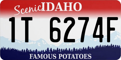 ID license plate 1T6274F