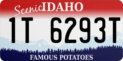 ID license plate 1T6293T