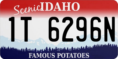ID license plate 1T6296N