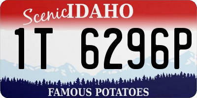 ID license plate 1T6296P