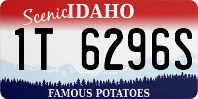 ID license plate 1T6296S