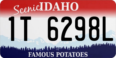 ID license plate 1T6298L