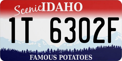ID license plate 1T6302F