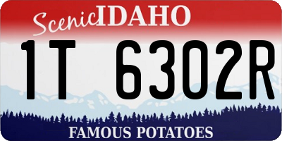 ID license plate 1T6302R