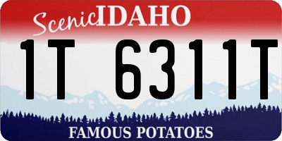 ID license plate 1T6311T