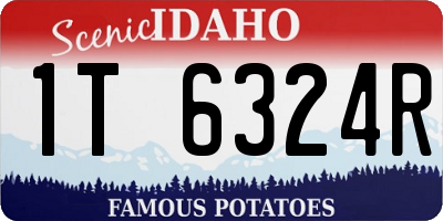ID license plate 1T6324R