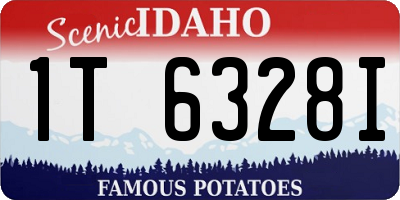 ID license plate 1T6328I