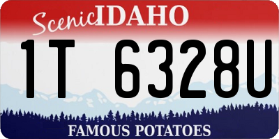 ID license plate 1T6328U