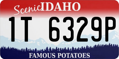 ID license plate 1T6329P