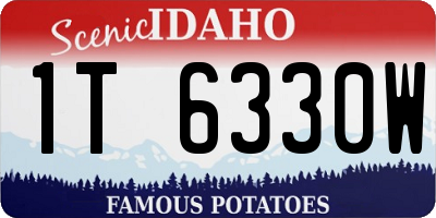 ID license plate 1T6330W