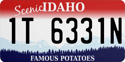 ID license plate 1T6331N