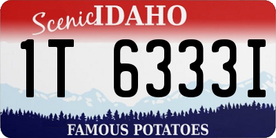 ID license plate 1T6333I