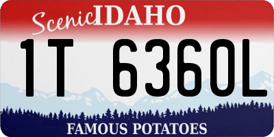 ID license plate 1T6360L