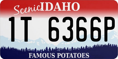 ID license plate 1T6366P