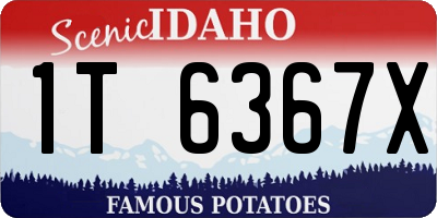 ID license plate 1T6367X