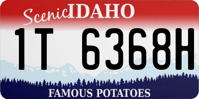 ID license plate 1T6368H