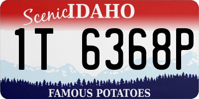 ID license plate 1T6368P