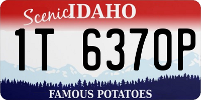 ID license plate 1T6370P