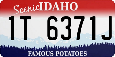 ID license plate 1T6371J