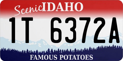 ID license plate 1T6372A