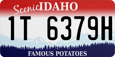 ID license plate 1T6379H