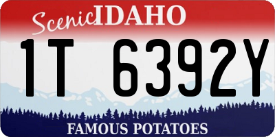 ID license plate 1T6392Y