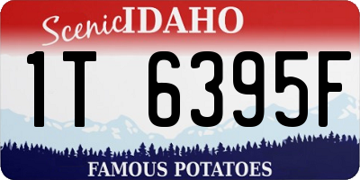 ID license plate 1T6395F